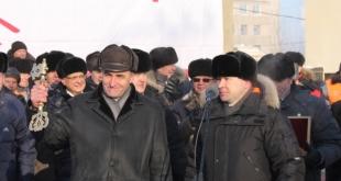 Официальное открытие участка железной дороги Оловянная-Борзя, декабрь 2012 года